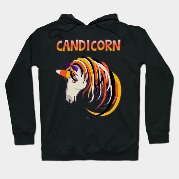 Candicorn the Halloween Unicorn Hoodie by Runesilver